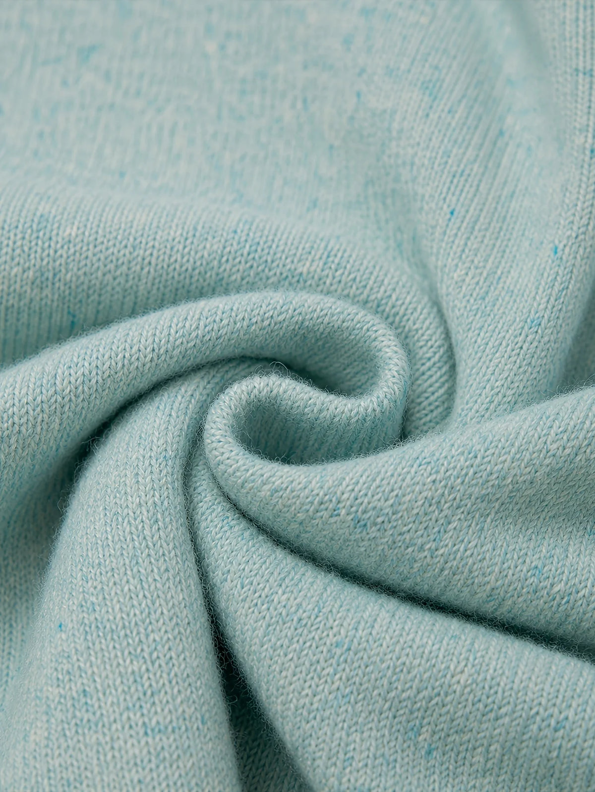 Classic Soft Knit Crew Neck Button Cardigan in Mint – view 4