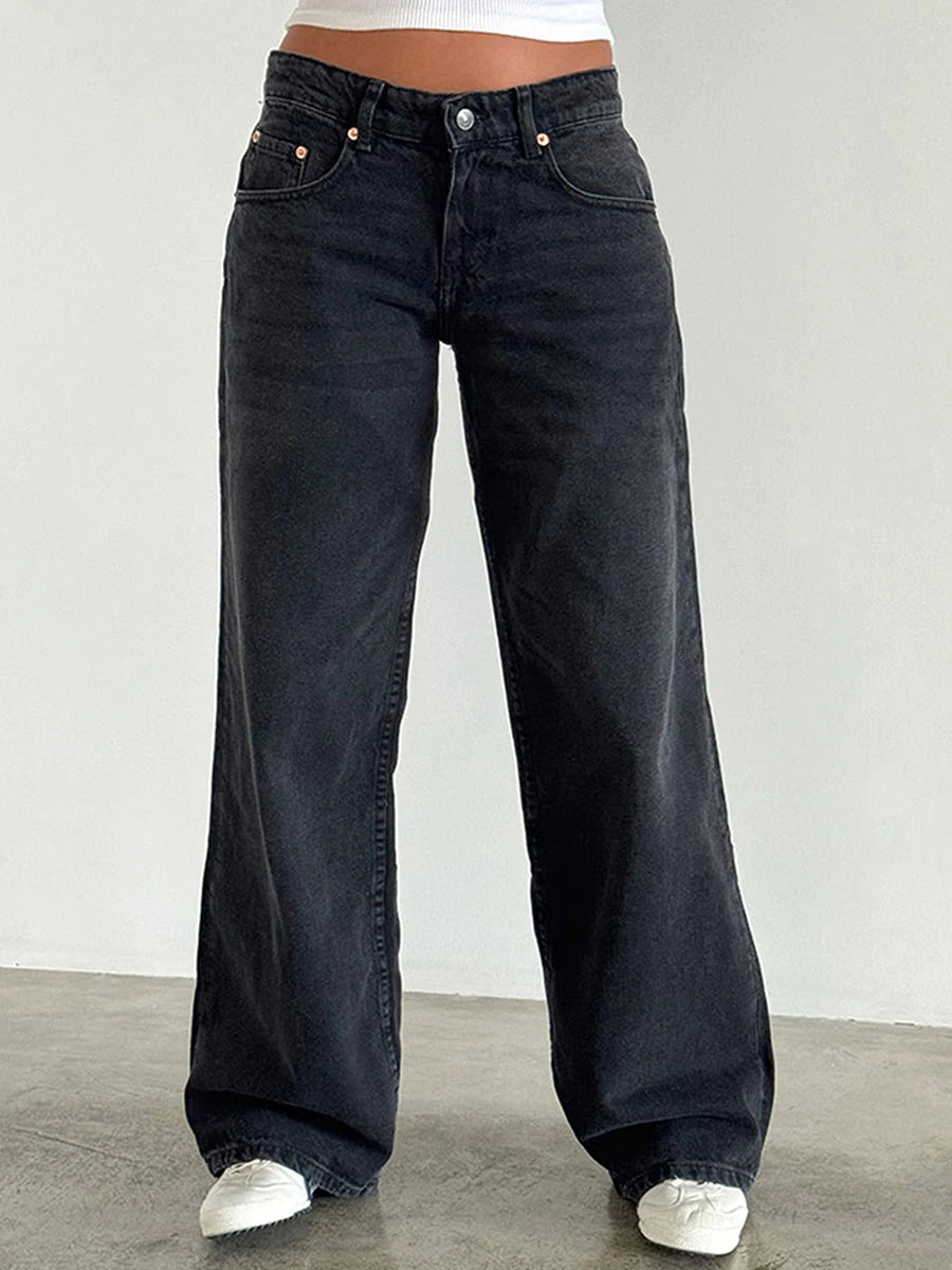 Classic Low Rise Baggy Wide Leg Jeans – view 15