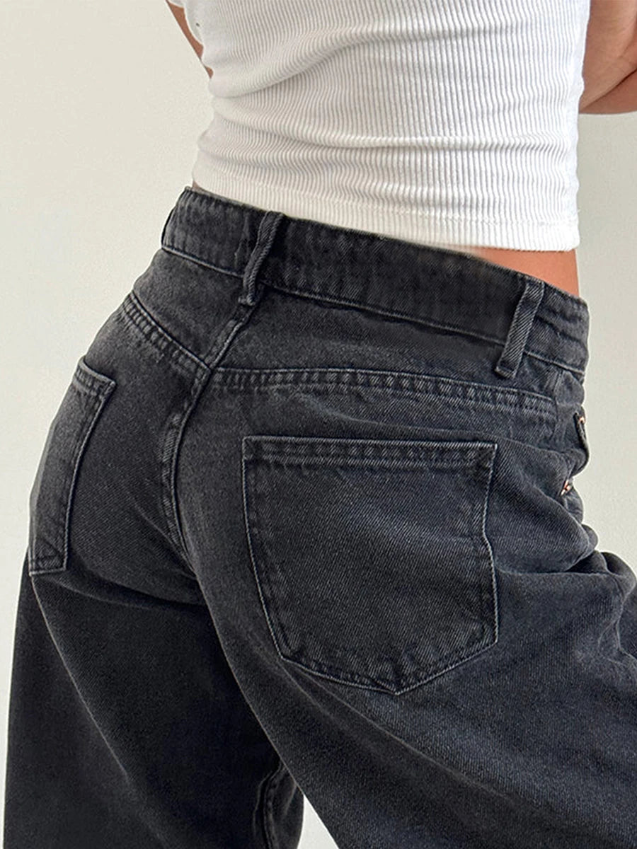 Classic Low Rise Baggy Wide Leg Jeans – view 11