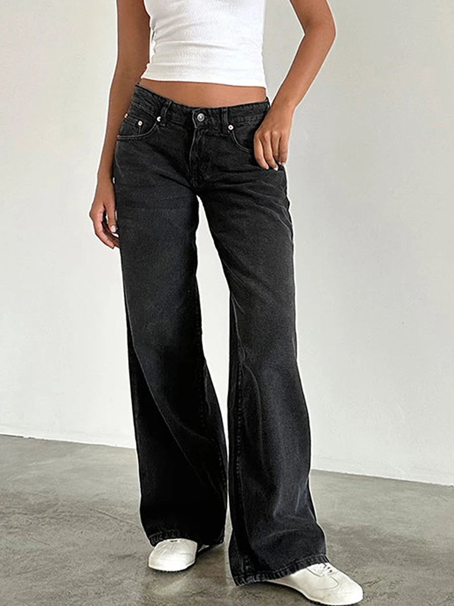 Classic Low Rise Baggy Wide Leg Jeans – view 13
