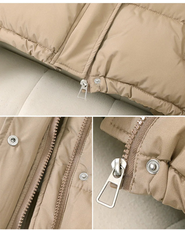 Classic Cropped Hooded Puffer Jacket – view 5