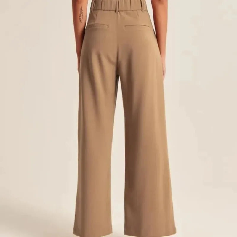 Classic Pleated High Waist Wide Leg Trousers – view 3