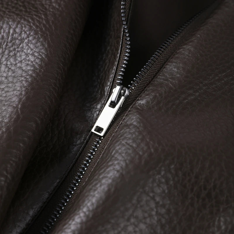 Signature Oversized Faux Leather Moto Jacket – view 24