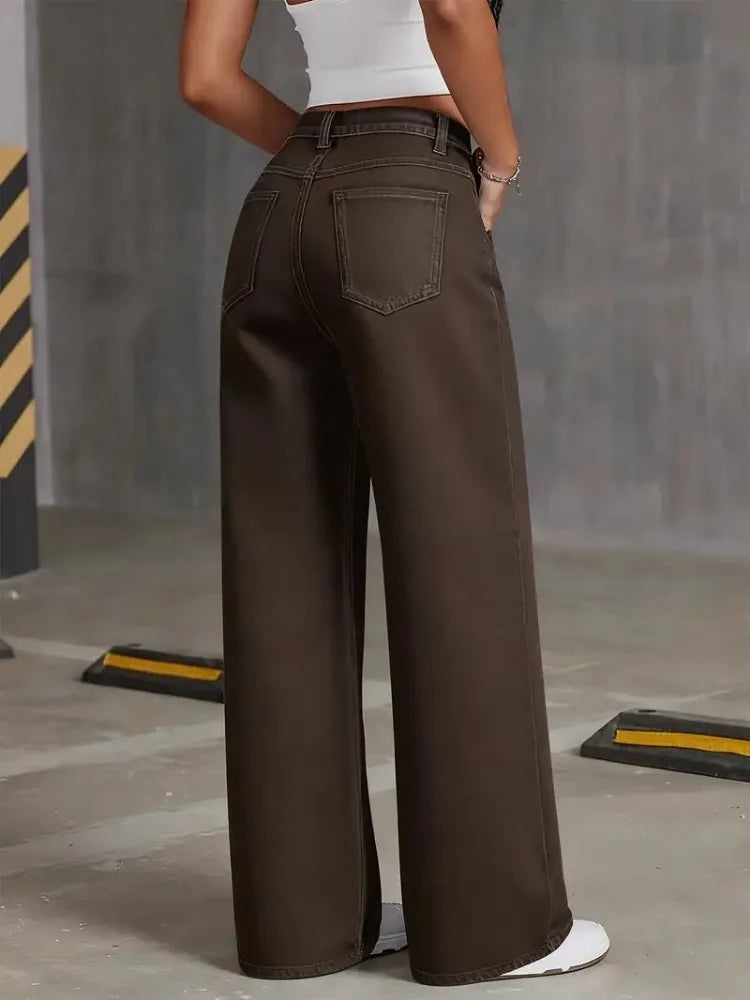 Classic High Rise Stretch Wide Leg Jeans – view 3
