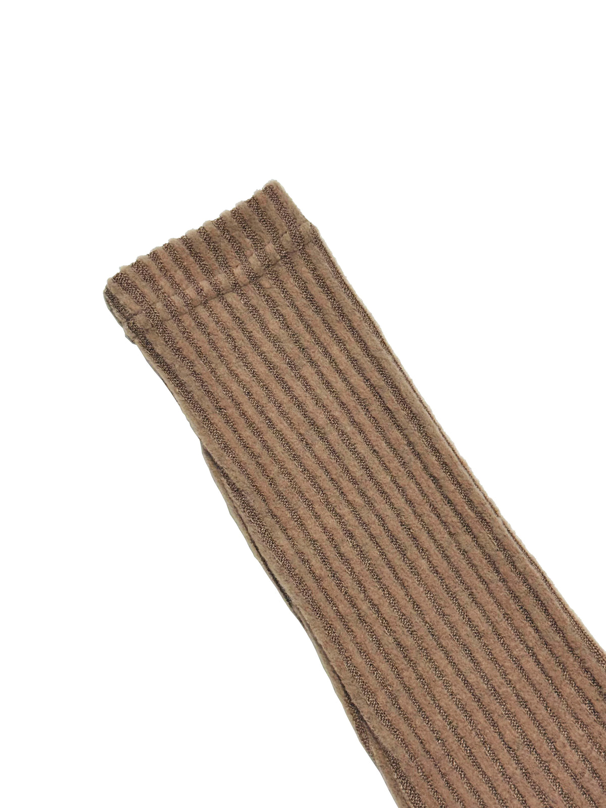 Signature Ribbed Twist Front Midi Dress in Camel – view 10