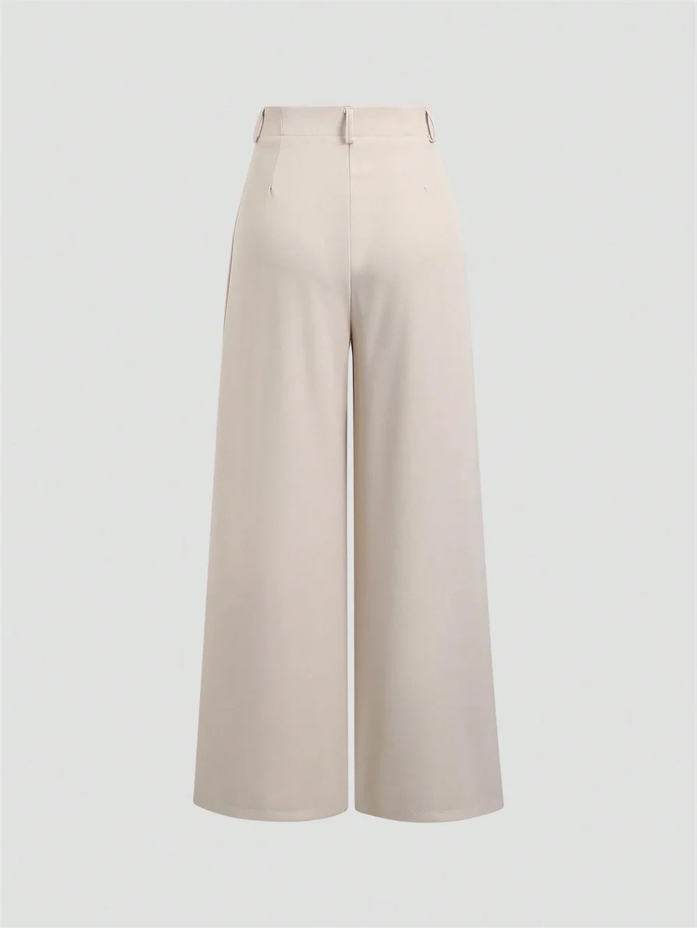 Pleated Wide Leg Suit Trousers in Beige – view 2