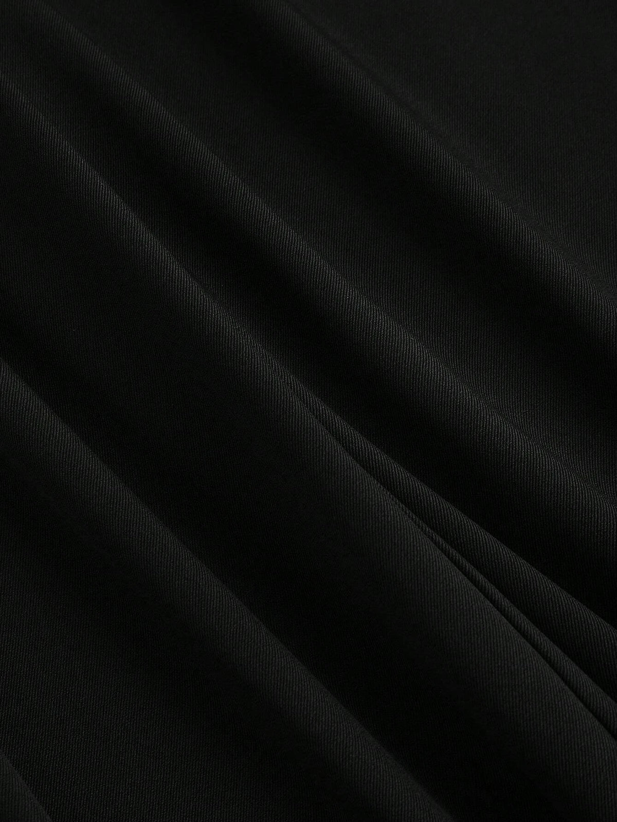 Pleated Wide Leg Suit Trousers in Black – view 3
