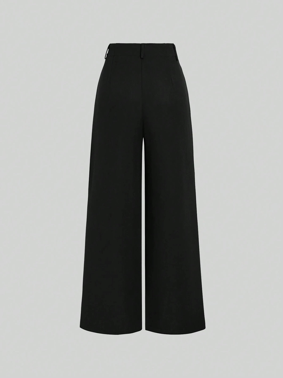 Pleated Wide Leg Suit Trousers – front view