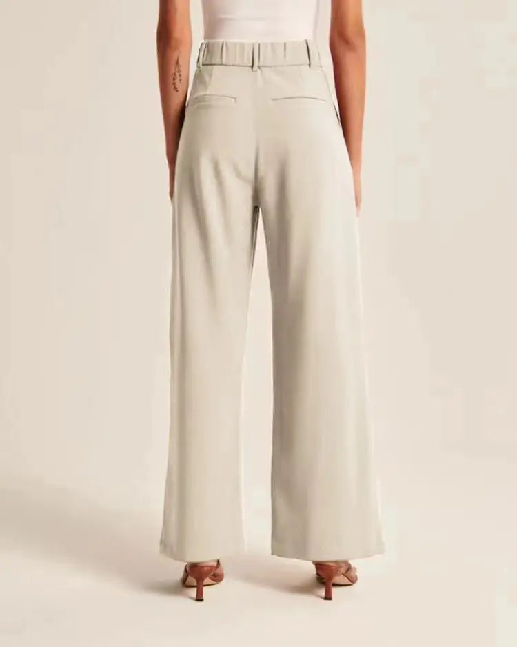 Classic Pleated High Waist Wide Leg Trousers – view 6