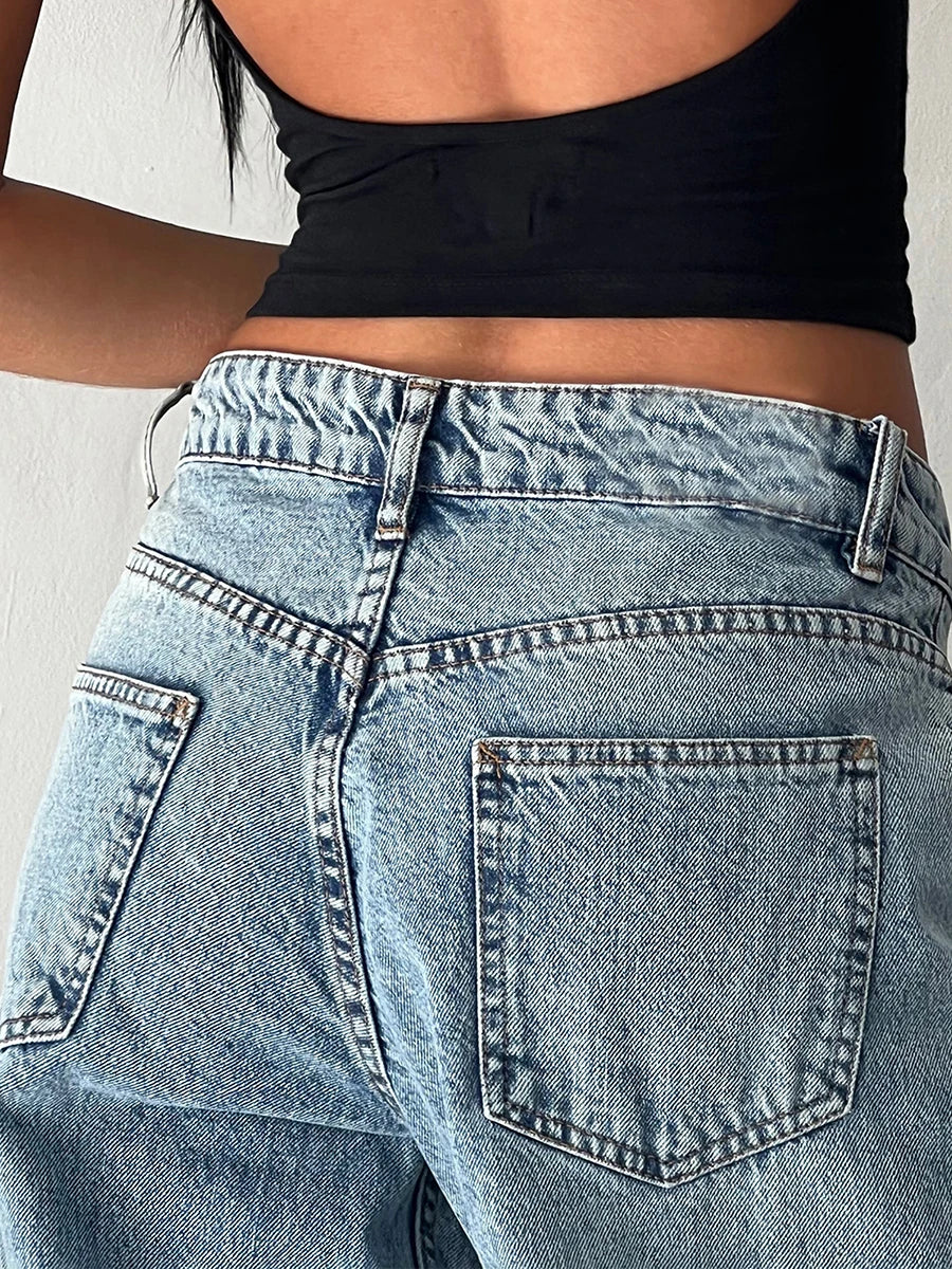 Classic Low Rise Baggy Wide Leg Jeans – view 14