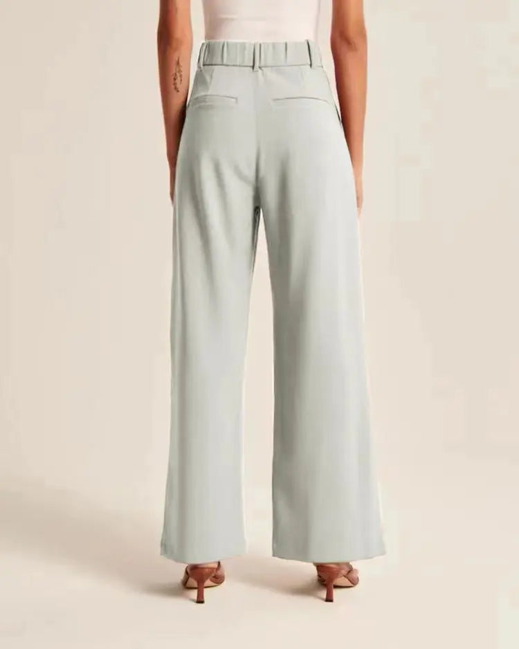 Classic Pleated High Waist Wide Leg Trousers – view 7